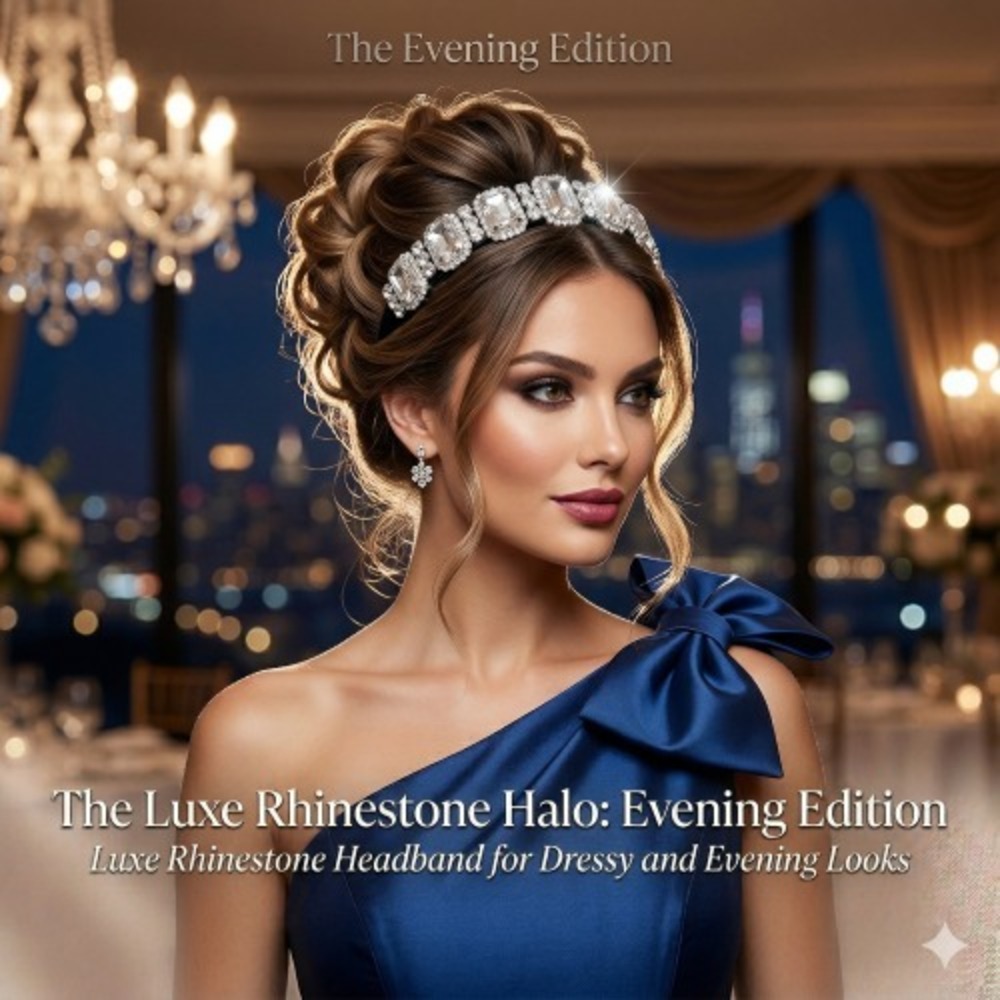 Luxe Rhinestone Headband‎ for Dressy and Evening Looks